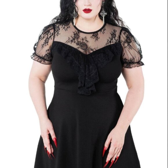 New Killstar Buffy Skater Black Dress - Picture 3 of 10